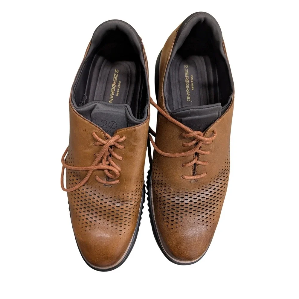Cole Haan Men's 2.ZEROGRAND Laser Wingtip Oxford Shoes- 11.5